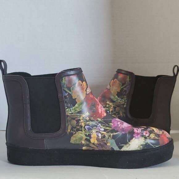 Elliott Lucca Palmira Floral Chelsea Boots Booties Ankle Rain Womens WOMANS 7.5 - Picture 7 of 14